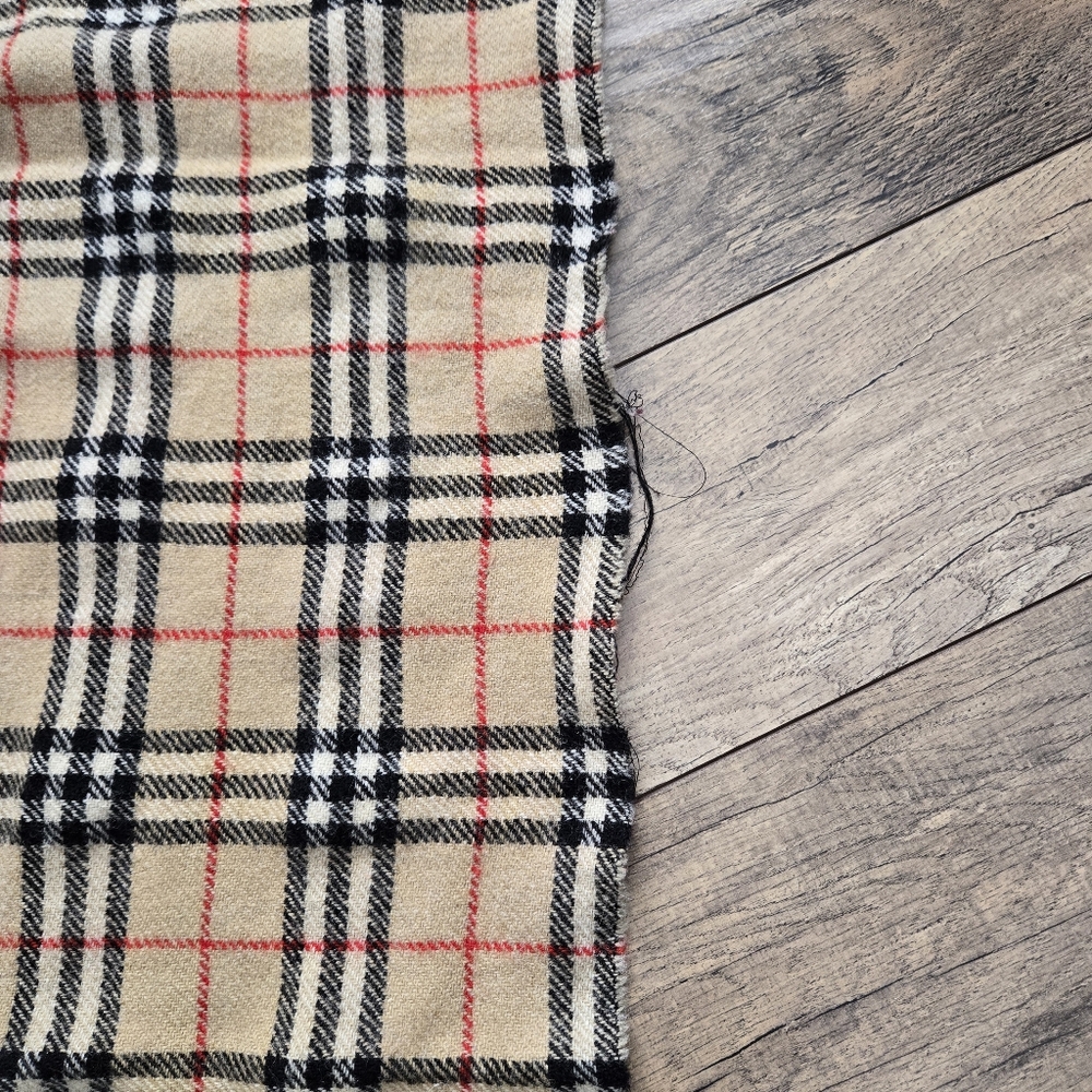 Vintage Burberrys Of London Scarf Classic Nova Check Pattern, Beige, Black - Picture 4 of 5